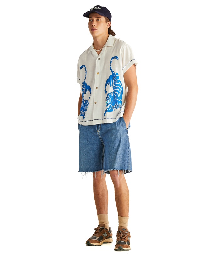 THE TALES - Crouching Tiger Cotton Shirt