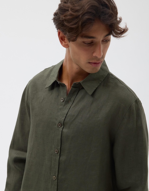 AERE - Euro Resort Linen LS Shirt