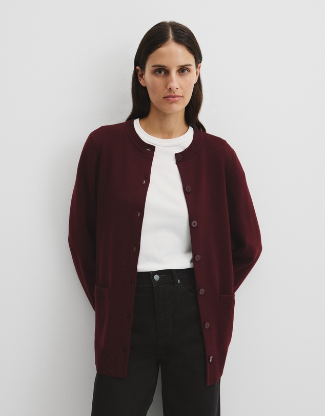Country Road - Compact Wool Longline Cardigan