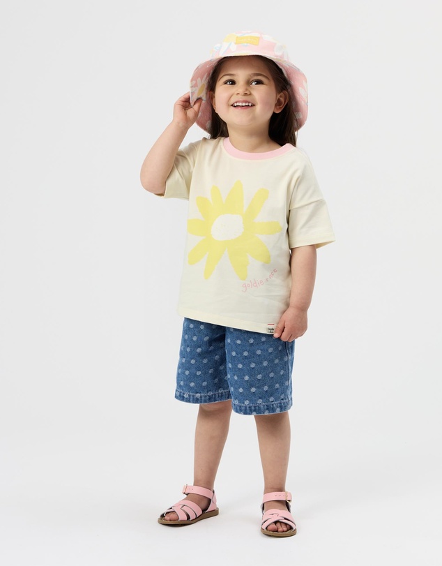 Goldie + Ace - Carpenter Denim Shorts - ICONIC EXCLUSIVE - Babies-Kids