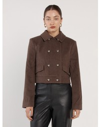 Fate + Becker - Devyn Wool Blend Cropped Jacket