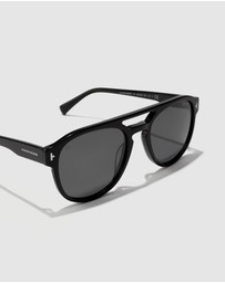 Hawkers Co - HAWKERS - Polarized Black Dark DIVER Sunglasses for Men and Women UV400