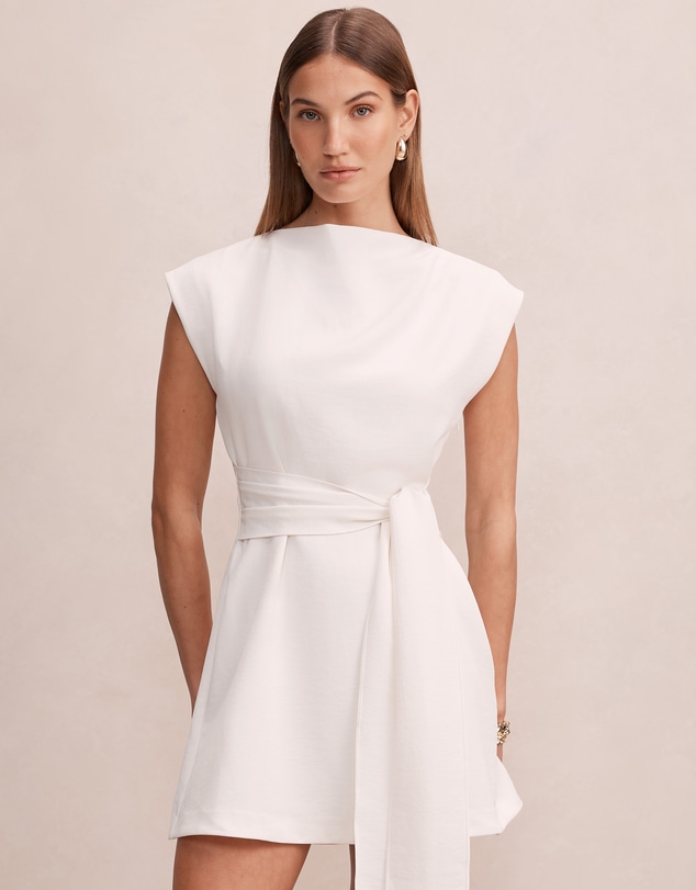 Forever New - Peony Tie Front Mini Dress