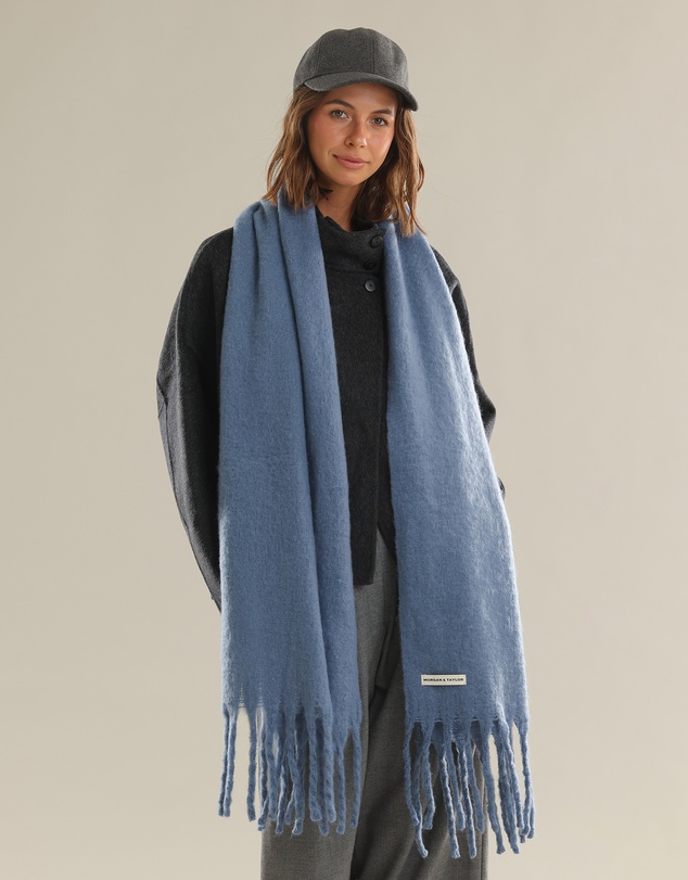 Morgan & Taylor - Ella Woven Scarf in Blue