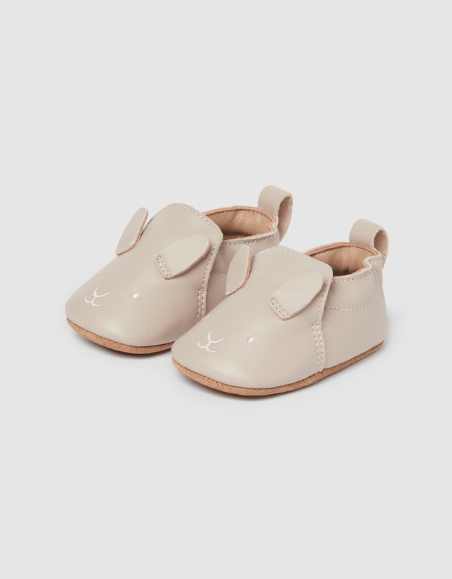 Purebaby - Leather Pull On Slipper-Babies