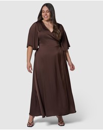 Pink Dusk by Curve Project - Glitz and Glam Maxi Dress