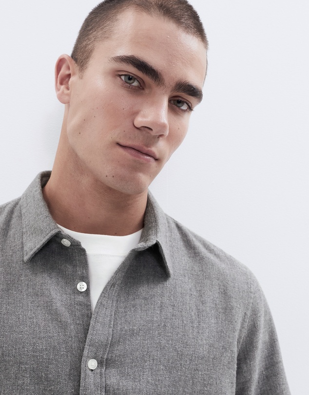 UNISON - Brushed Cotton L/S Regular Fit Shirt