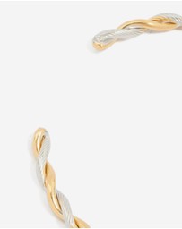 Lovisa - Waterproof Gold Plated Stainless Steel Twist Detail Open Wrist Cuff