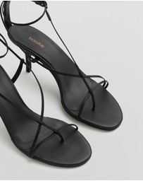 Bassike - fine strap heel