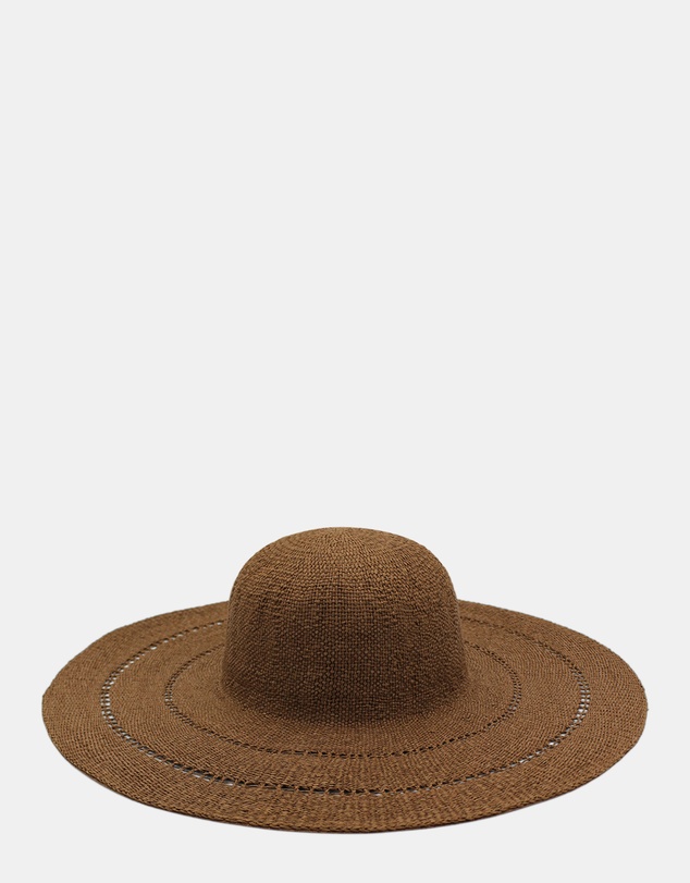 Morgan & Taylor - Blaise Woven Straw Sun Hat in Brown