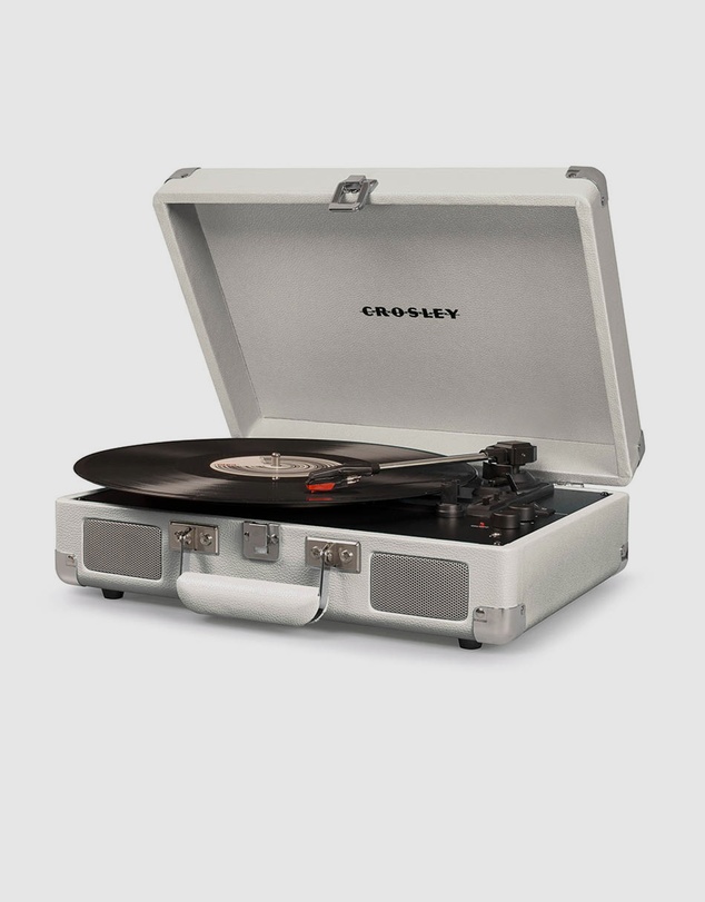 Crosley - Crosley Cruiser Bluetooth Portable Turntable - White Sands