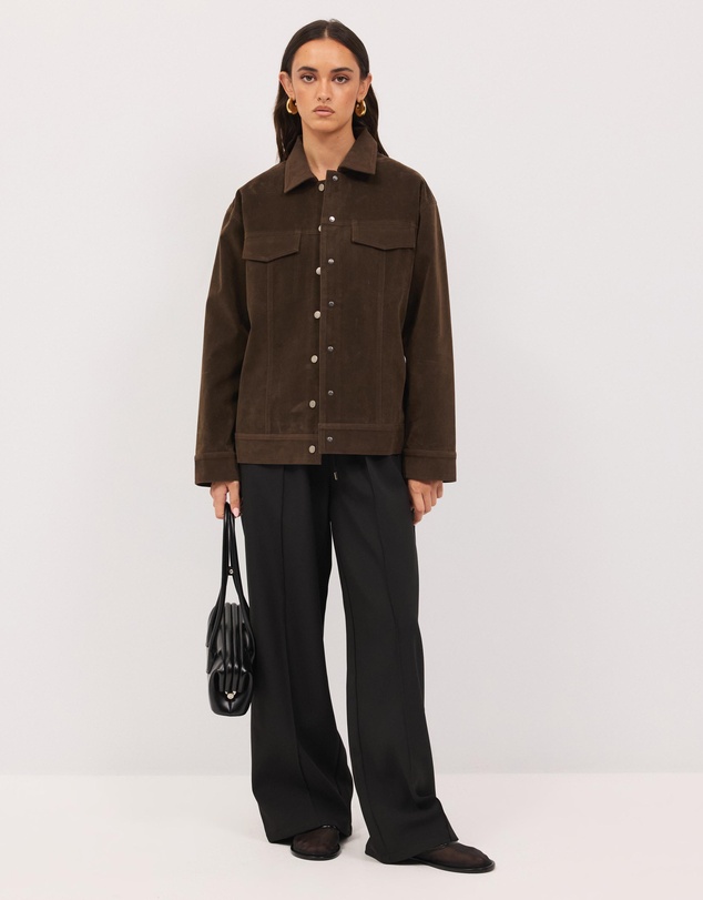 Calli - Williams Faux Suede Jacket
