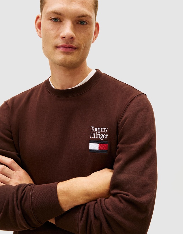 Tommy Hilfiger - Embroidered Flag Sweatshirt