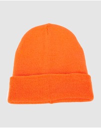 Max Alexander - European Made Orange Wool Beanie