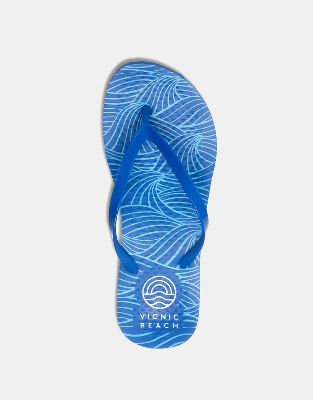 Vionic - Noosa Print Toe Post Sandal - Wave Blue