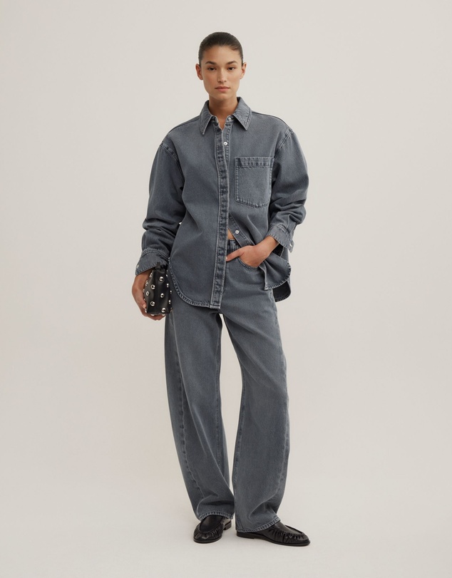 Witchery - Boxy Long Sleeve Denim Shirt