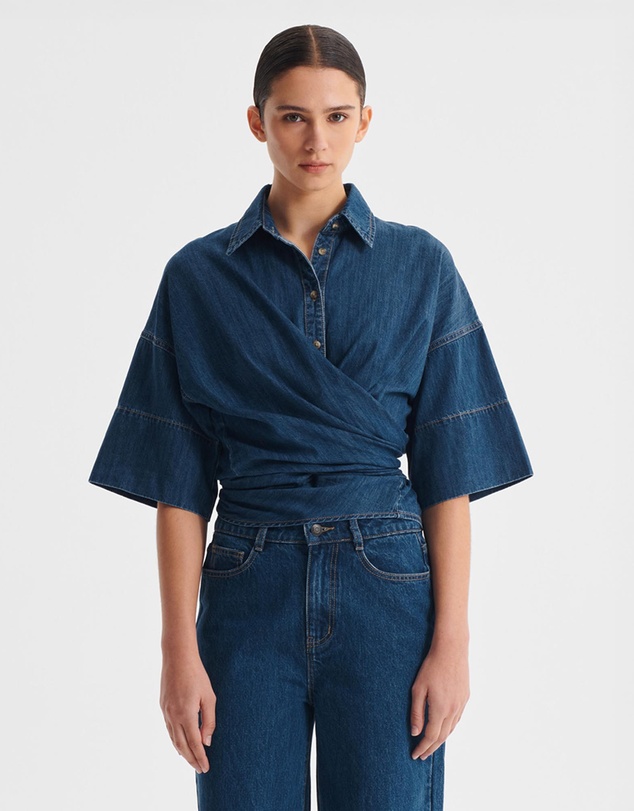 Morrison - Tatum Denim Wrap Shirt
