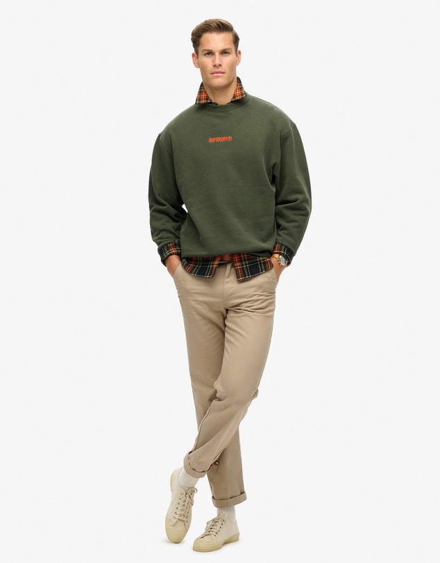 Superdry - Micro Logo Graphic Loose Crew