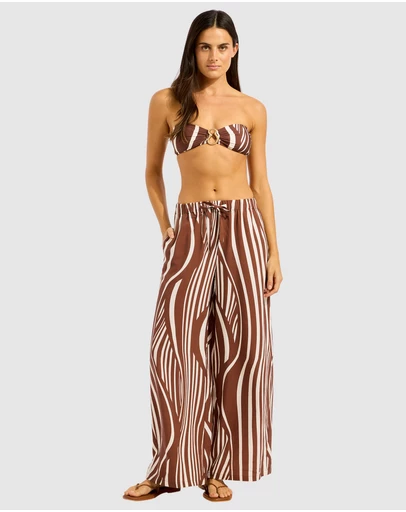 Seafolly - Coastline Drawcord Wide Leg Pant