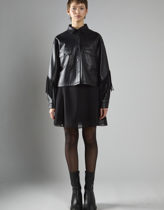 Glamorous - Asymmetric Fringe Button-front Jacket