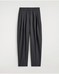 COS - Pleated Wool-Blend Barrel-Leg Trousers