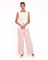 Petal & Pup - Char Vest Top - White