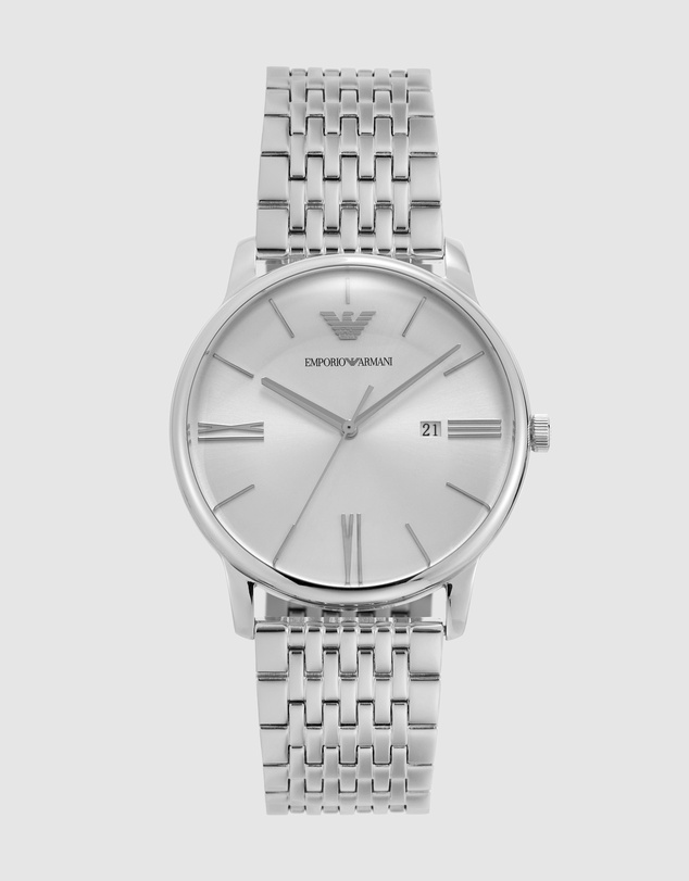 Emporio Armani - Silver Tone Analogue Watch