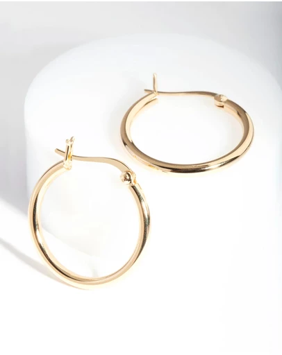 Lovisa - Gold Plated Sterling Silver Hoop Earrings