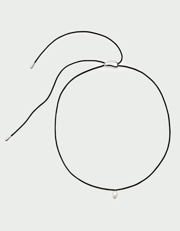 PDPAOLA - Pearl Orion Cord Silver Necklace