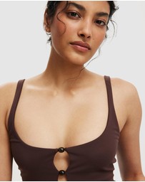 Cotton On - Ava Keyhole Bead Cami
