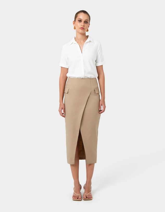 Forcast - Abby Asymmetric Tailored Skirt