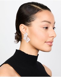 Lovisa - Silver Plated Organic Petal Stud Earrings