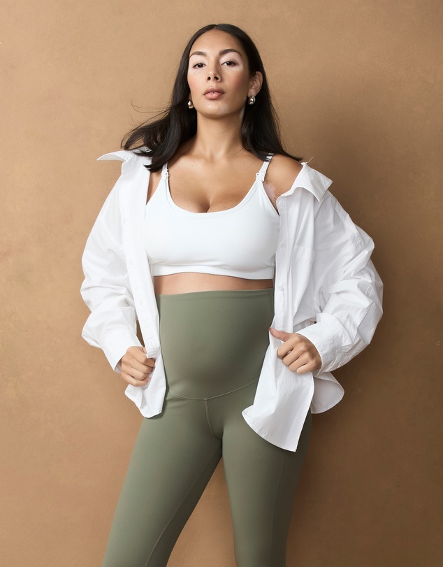 Soon Maternity - Active Overbelly Side Pocket 7/8 Leggings