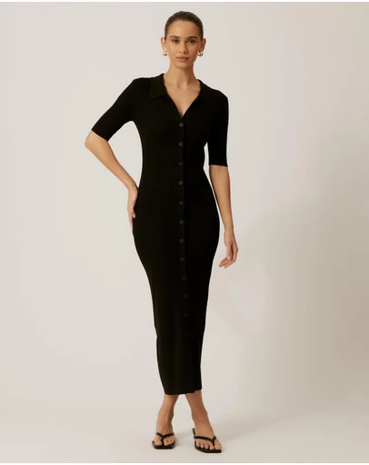 Tussah - Sammy Polo Knit Midi Dress