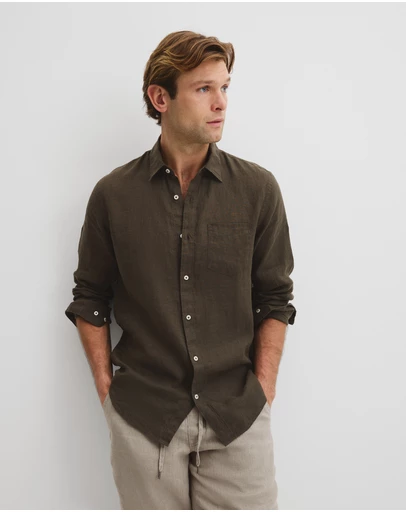 Country Road - Organically Grown Linen Regular Fit Shirt