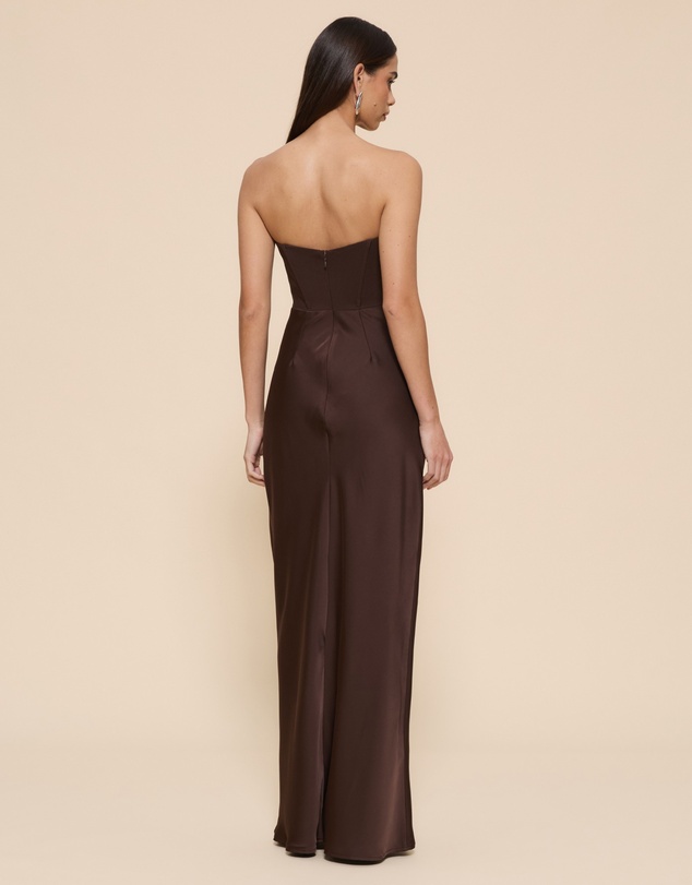 Revibe - Repaired CHANCERY Ayla Corset Drape Maxi Dress - AU 10