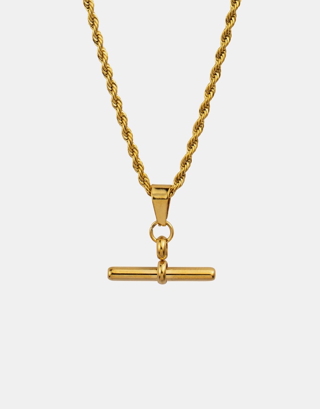 Zoe Olivia - Waterproof Twisted Chain FOB Necklace