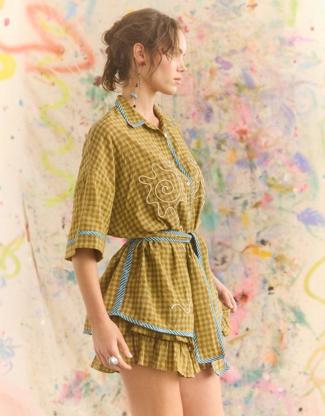 KINGA CSILLA - Hulia Check Token Shirt
