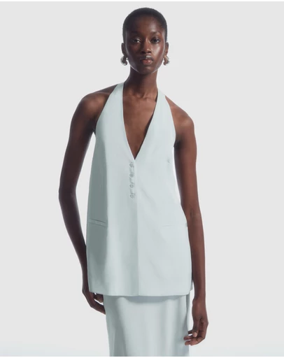 COS - Longline Waistcoat Halterneck Top