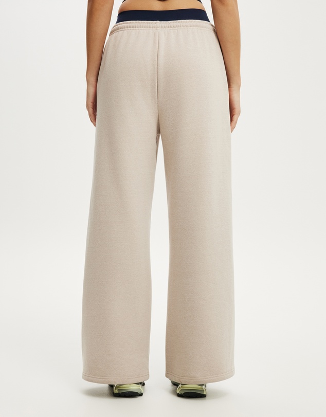 Cotton On Body Active - Plush Tie Waist Wide Leg Sweatpants
