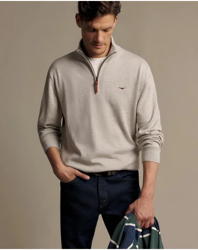 R.M.Williams - Ernest 1/4 Zip Merino Knit