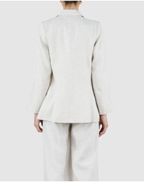 Amelius - Azure Linen Blazer