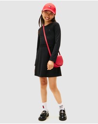 Tommy Hilfiger - Punto Long Sleeve Skater Dress - Kids