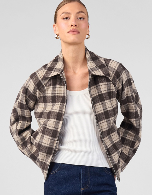 MVN - Plaid Short Jacket