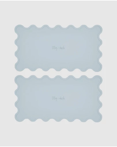 Lilly + Dash - Dog & Cat Wave Placemats - Sky Blue