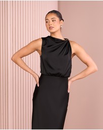 Azzurielle - Deedee Blouson Maxi Dress