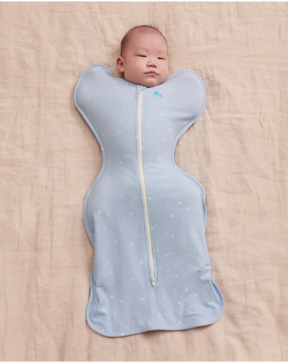 Love to Dream - Swaddle Up™ 1.0 TOG Cotton Powder Blue Twinkle