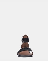 Mia Vita - Nasia Wedge Sandal - Black
