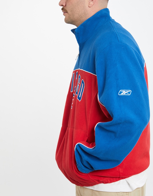 Vintage by The Real Deal - Pre Loved - Vintage MLB Chicago Cubs Quarter Zip Fleece Sweatshirt
