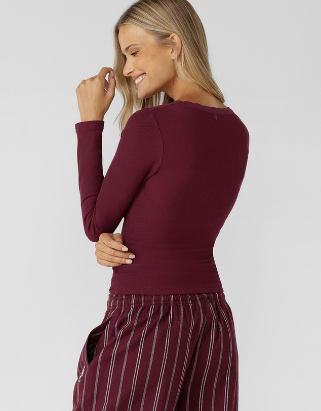 Lorna Jane - In The Moment Long Sleeve Rib Top